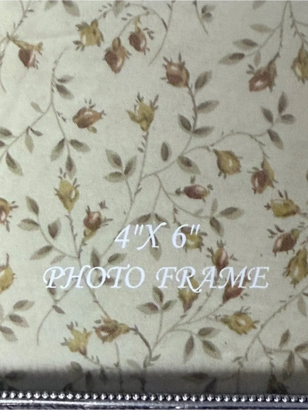 Vintage Ornate Silver Decorative Photo Frame - Silver